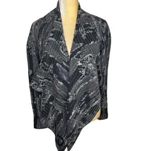 Amelia Austin Italy Open Front Cocoon Cardigan Sweater Size Large